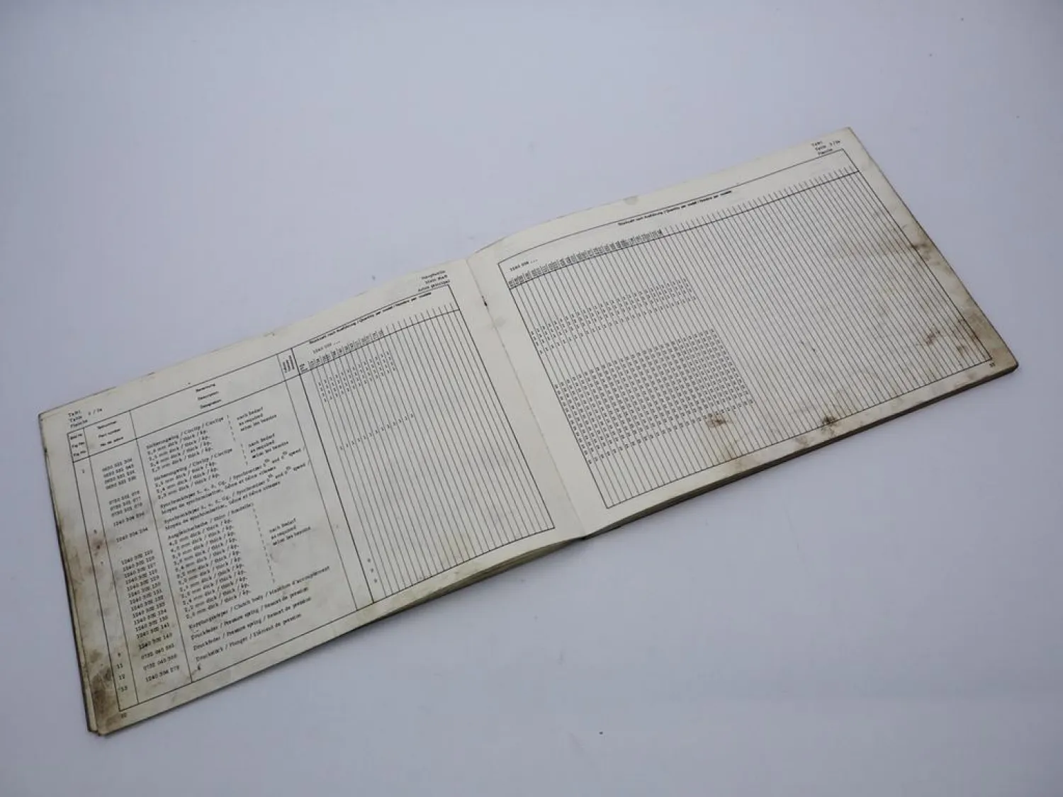 ZF S 6 - 70/3 Synchroma Getriebe Ersatzteilliste Daimler-Benz Parts List 10/75