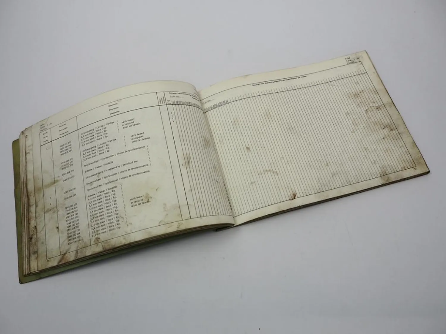 ZF S 6 - 70/3 Synchroma Getriebe Ersatzteilliste KHD Deutz Parts List 11/1973