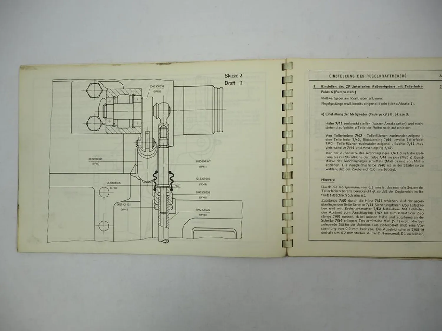 ZF T-3404 mit KR-25 Triebwerk Getriebe für IHC Betriebsanleitung Ersatzteilliste