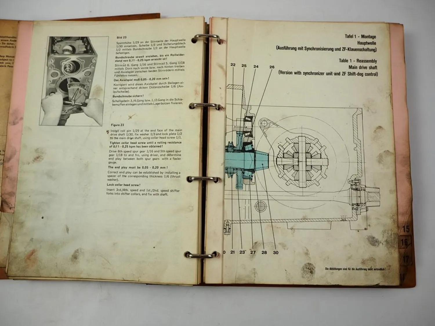 ZF T3000 T-3000 Schleppertriebwerk Reparaturanleitung Werkstatthandbuch 1974