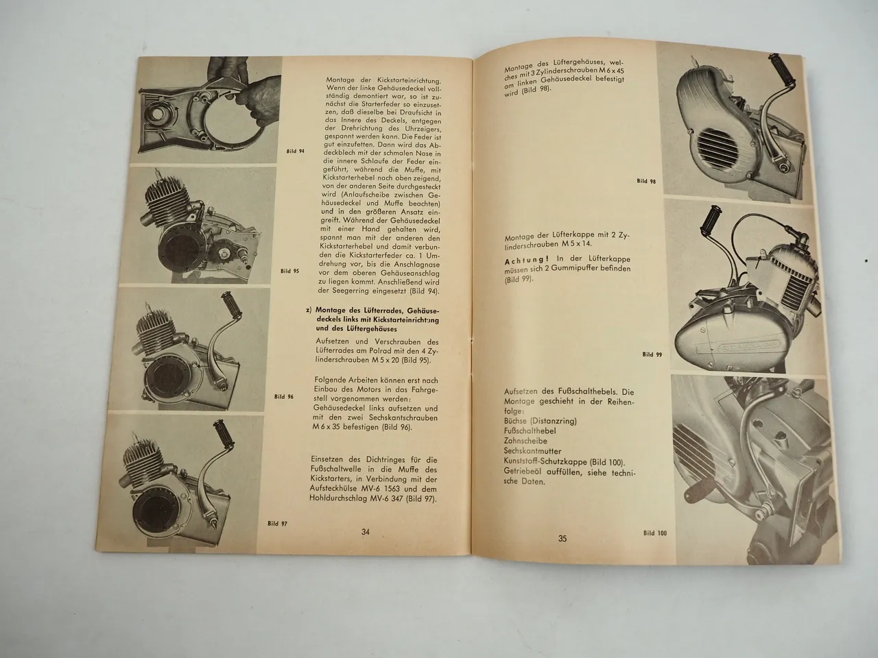 Zündapp 2Takt 50 ccm Motor 283 Werkstatthandbuch 1965