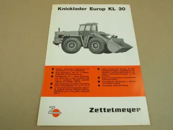 1 Prospekt Zettelmeyer Europ KL30 Knicklader von 1969