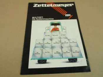 1 Prospekt Zettelmeyer IBH Multizet Systemmaschine 2/1980
