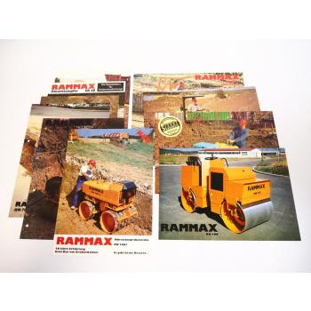 10 Prospekte Rammax Walzen RW Modelle 80/90er Jahre