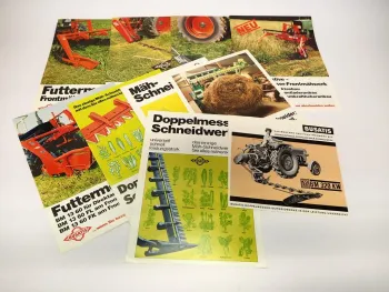 10x Original Prospekt Busatis Mähwerke an z.B. Fendt Schlepper Unimog