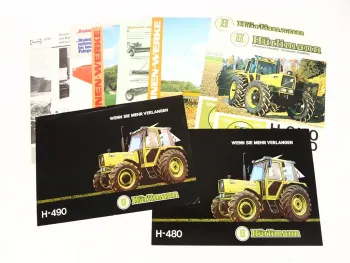 10x Original Prospekt Landtechnik 1970/80er Jahre Hürlimann Amazone Diadem