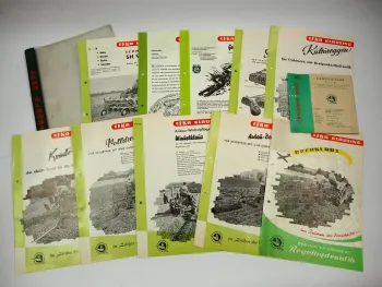 10x Original Prospekt Preisliste Mappe Efka Klausing Landtechnik 1963