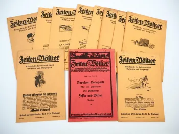 11x Historische Zeitschrift Zeiten und Völker für Geschichte Geographie 1921/22