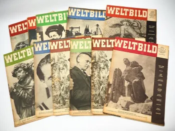 11x Zeitschrift Das Weltbild Drei Brücken Verlag Mainz 1946/47