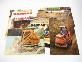 12 Prospekte Rammax Walzen RW LR Modelle 80/90er Jahre