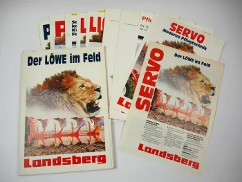 12x Original Prospekt Mappe Landsberg Nodet Gougis Landtechnik 1990er Jahre
