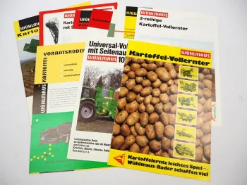 12x Original Prospekt Niewöhner Landtechnik 1970/80er Jahre Kartoffelernter