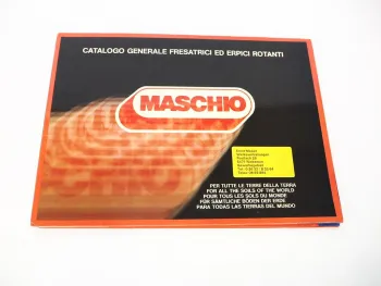 13x Original Prospekt Maschio Landtechnik Bodenfräse Kreiselegge 1980er Jahre