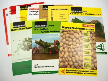 13x Original Prospekt Niewöhner Landtechnik 1970/80er Jahre Wühlmaus