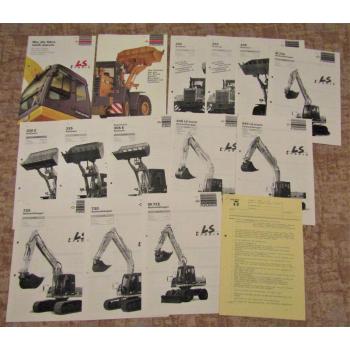 14 Prospekte und Datenblätter Furukawa Bagger Radlader 1992 - 1995