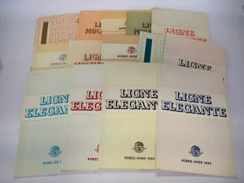 14x Katalog Ligne Elegante Nouvelle de Vienne Robes Hiver Ete 1977 - 84
