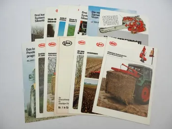 14x Original Prospekt Vicon Landtechnik 1970/80er Jahre