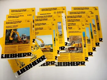 15 Prospekte Liebherr R 310 312 900 - 994 Hydraulikbagger 1986/94