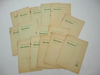 15x Programmheft Sächsische Staatstheater Opernhaus Dresden 1941