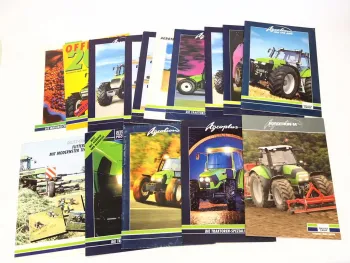 15x Prospekt Deutz Fahr Agrotron Agroplus Agrokid Schlepper 1990/2000er Jahre