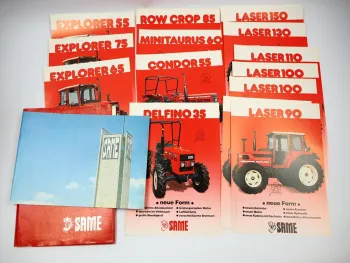15x Prospekt Same Explorer Laser Condor Delfino Minitaurus Row Crop 1982/85