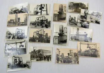 17 Fotos Messe Leipzig ca. 1960 Werkzeug Schwermaschinen BW Buckau Wolf
