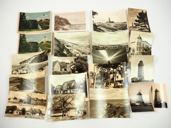 18 Foto AK Insel Hiddensee Kloster Vitte Leuchtturm Ostsee 1949 bis 1964