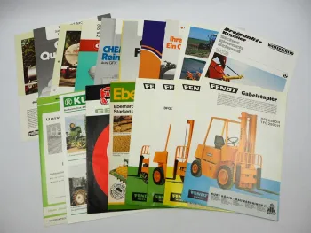 18x Original Prospekt Landtechnik 1970/80er Jahre Fendt Eberhardt Schmotzer