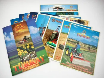 18x Original Prospekt Mappe Türkay Tarim Makinalari Landtechnik ca. 2005 Türkei