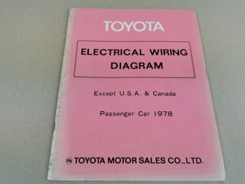1978 Toyota Schaltpläne Elektrik electrical wiring diagram Crown Celica Cressida