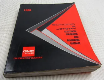 1993 GMC Sonoma Jimmy Truck Electrical Diagrams and Diagnosis Manual