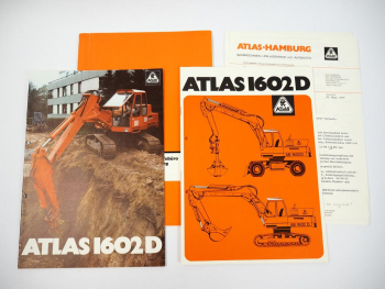 2 Prospekte Atlas 1602D Bagger 1977