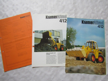 2 Prospekte Kramer Allrad 412 Lader 1978 und Händler Netto Einkaufspreisliste