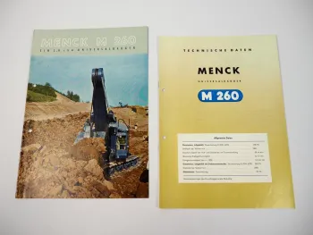 2 Prospekte Menck & Hambrock M260 Universalbagger 1966