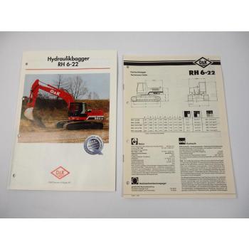 2 Prospekte O&K RH6-22 Hydraulikbagger 1994