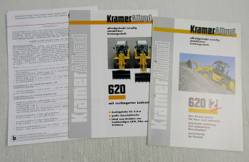 2 Prospekte Technische Daten zu Kramer Allrad 620 / Serie 2 1998/9 Preisangebot