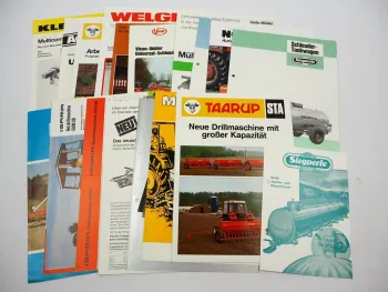 20x Original Prospekt Landtechnik 1970/80er Jahre z.B. Isaria Siegperle Vicon