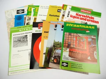 20x Original Prospekt Landtechnik 1970/80er Jahre z.B. Strautmann Kaweco Isaria