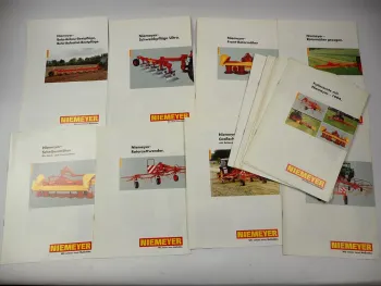 21x Original Prospekt Niemeyer Landtechnik Pflüge Mäher Schwader 1990er Jahre