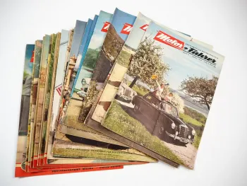 23x Zeitschrift für Motortouristik Motor + Fahrer PKW Motorrad 1954 bis 1957