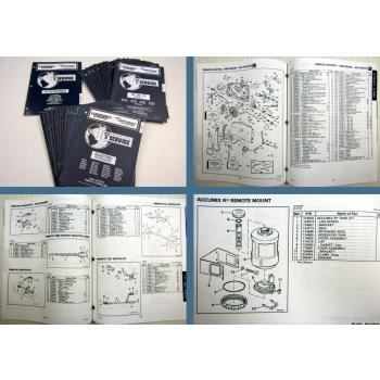 28x OMC Evinrude Johnson electrical, 2 - 250 ENGINE Parts Books 1996