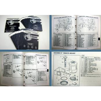 29x OMC Evinrude Johnson electrical, 2.3 - 300 ENGINE Parts Books 1992