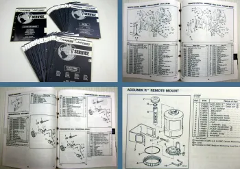 29x OMC Evinrude Johnson electrical, 2.3 - 300 ENGINE Parts Books 1992