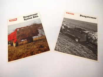 2x Original Prospekt Fahr Dungstreuer & Streuwerke Landtechnik