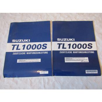 2x Suzuki TL1000S Ergänzung Nachtrag zum Werkstatthandbuch 1997 1998