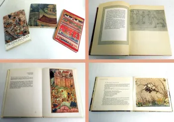 3 Artia Bildbände / Forman: Miniaturen Indien, Persien, Mongolei Tschingis Chan