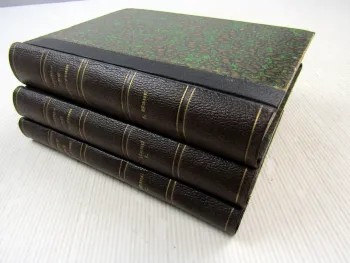 3 Bände Luther und Luthertum in der ersten Entwicklung Halbleder um 1900