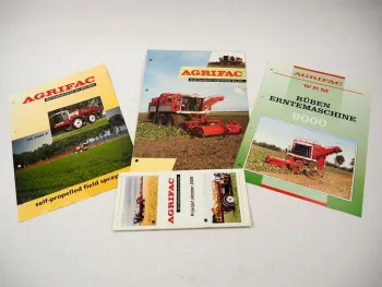 3 Original Prospekte 1 Preisliste Agrifac & WKM Rübenroder & Feldspritzen