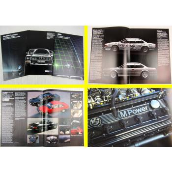 3 Prospekte 3er 5er BMW M Modelle Coupe Technik Technische Daten Ausgaben 1985