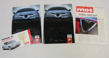 3 Prospekte Alfa Romeo 156 Zubehör Accessoires + Zeitschrift mot Sonderdruck 97